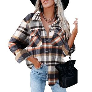 Fall Long Sleeve Shirt Jacket